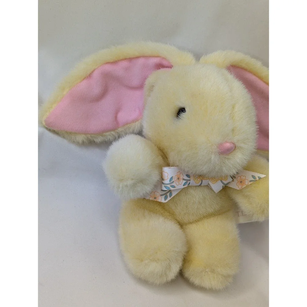TL Toys Yellow Rabbit Plush Lop‎ Ears 7 Inch Stuffed Animal Toy